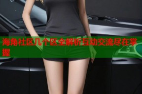 海角社区几个区全解析互动交流尽在掌握