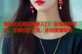 海角社区网站登录入口：发现新鲜资讯，连接社区生活，体验便捷服务