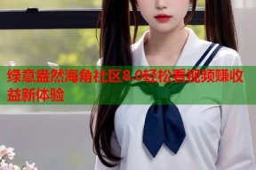 绿意盎然海角社区8.0轻松看视频赚收益新体验