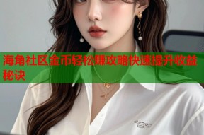 海角社区金币轻松赚攻略快速提升收益秘诀