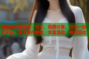 海角社区最新版：社交、视频分享、交友一站式平台，真实用户群体，丰富活动，高效互动