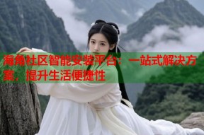海角社区智能安装平台：一站式解决方案，提升生活便捷性