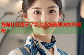 海角社区用不了怎么办快速解决技巧揭秘