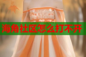 海角社区怎么打不开