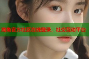 海角官方社区在线登录，社交互动平台