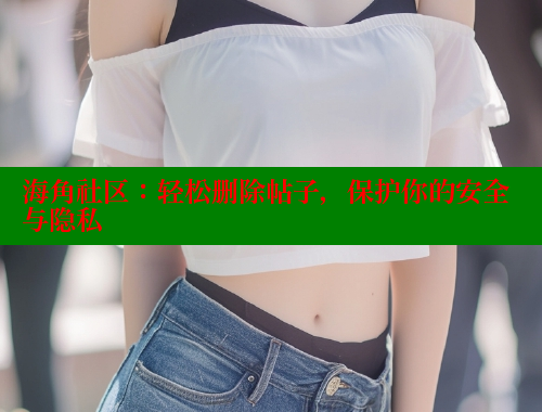 海角社区：轻松删除帖子，保护你的安全与隐私 www.海角社区 第2张