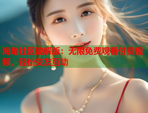 海角社区破解版:无限免费观看付费视频,轻松交友互动 第1张 海角社区破解版:无限免费观看付费视频,轻松交友互动 第1张