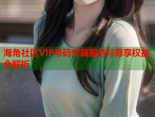 海角社区VIP号码专属服务与尊享权益全解析 第1张 海角社区VIP号码专属服务与尊享权益全解析 第1张