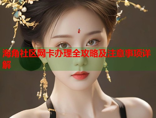 海角社区网卡办理全攻略及注意事项详解 第1张 海角社区网卡办理全攻略及注意事项详解 第1张